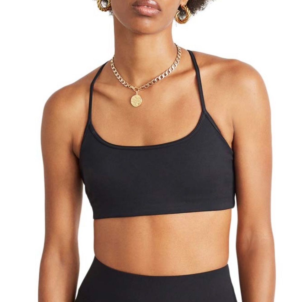 NWT Bandier Black “Chorus” Sports Bra sz XS